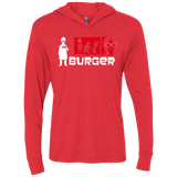 T-Shirts Vintage Red / X-Small Burger Triblend Long Sleeve Hoodie Tee
