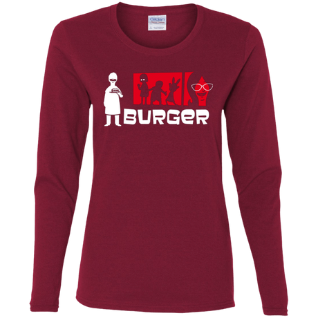 T-Shirts Cardinal / S Burger Women's Long Sleeve T-Shirt