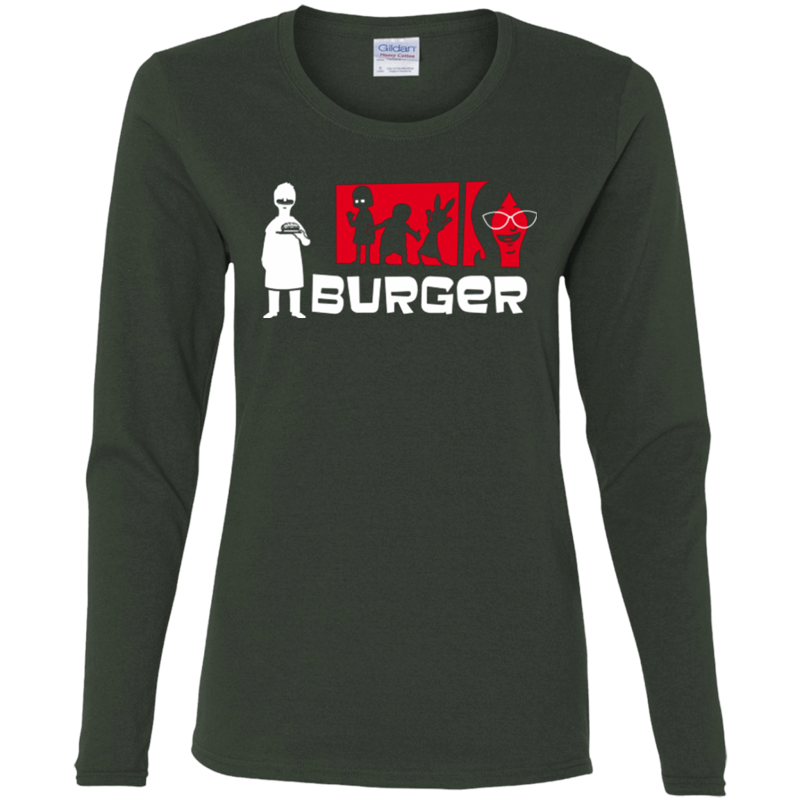 T-Shirts Forest / S Burger Women's Long Sleeve T-Shirt