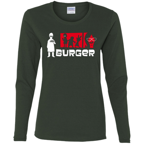 T-Shirts Forest / S Burger Women's Long Sleeve T-Shirt