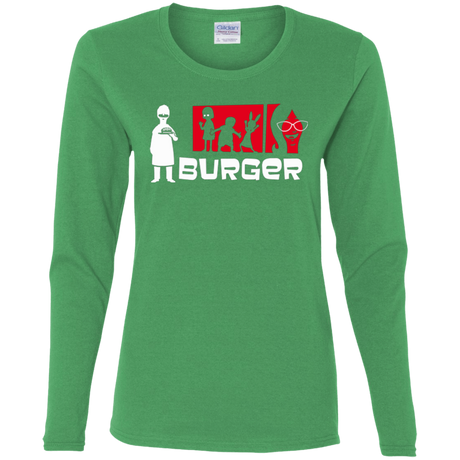 T-Shirts Irish Green / S Burger Women's Long Sleeve T-Shirt