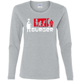 T-Shirts Sport Grey / S Burger Women's Long Sleeve T-Shirt