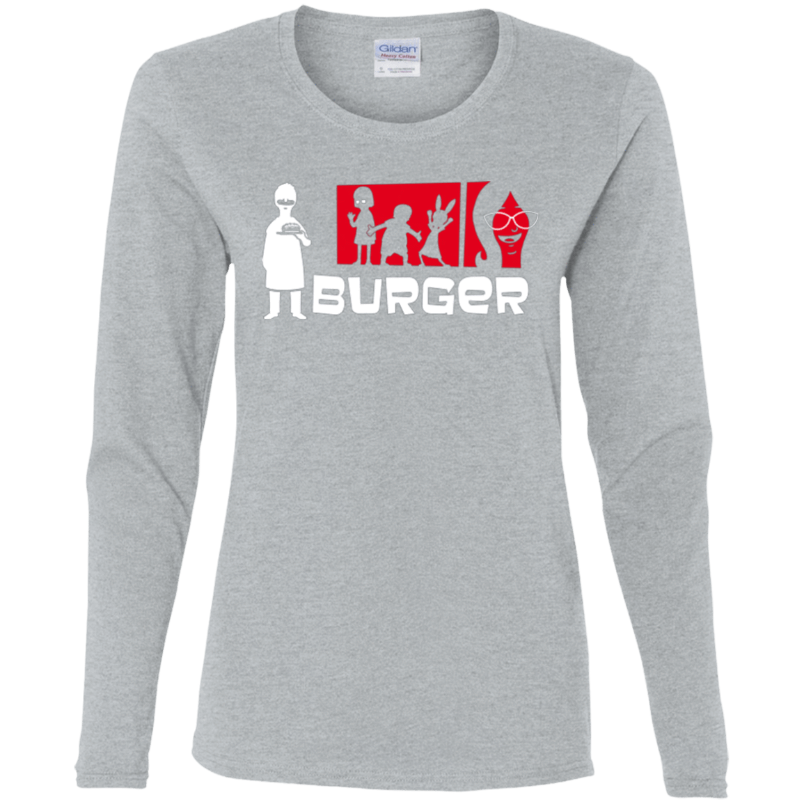 T-Shirts Sport Grey / S Burger Women's Long Sleeve T-Shirt