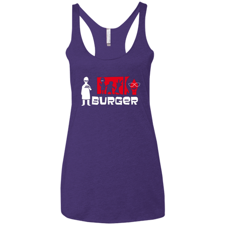 T-Shirts Purple Rush / X-Small Burger Women's Triblend Racerback Tank