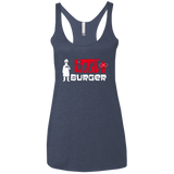 T-Shirts Vintage Navy / X-Small Burger Women's Triblend Racerback Tank