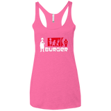 T-Shirts Vintage Pink / X-Small Burger Women's Triblend Racerback Tank