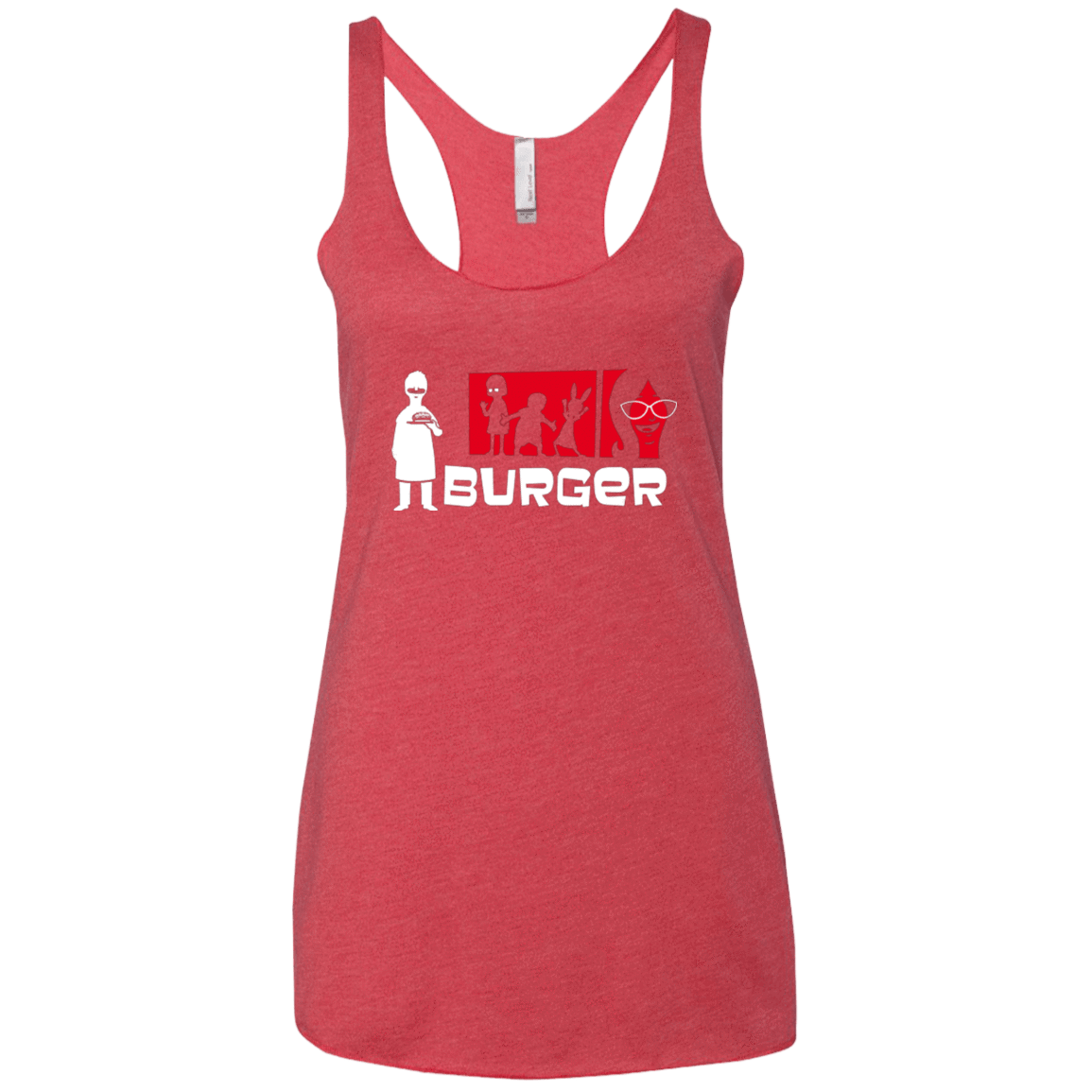 T-Shirts Vintage Red / X-Small Burger Women's Triblend Racerback Tank