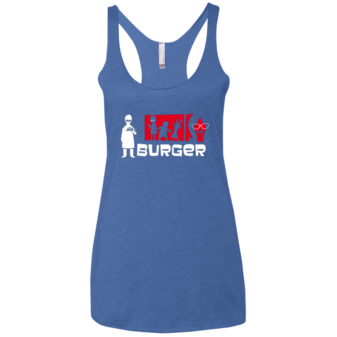 T-Shirts Vintage Royal / X-Small Burger Women's Triblend Racerback Tank