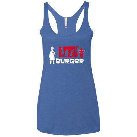 T-Shirts Vintage Royal / X-Small Burger Women's Triblend Racerback Tank