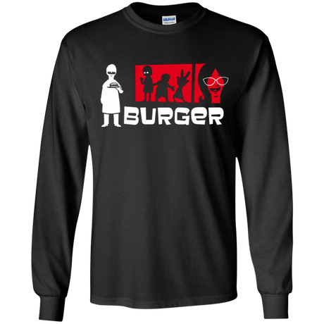 T-Shirts Black / YS Burger Youth Long Sleeve T-Shirt