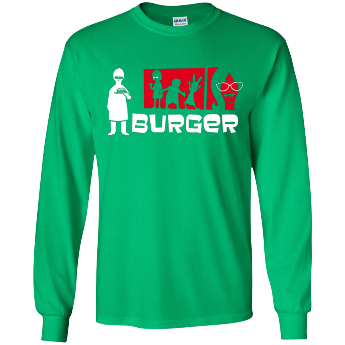 T-Shirts Irish Green / YS Burger Youth Long Sleeve T-Shirt