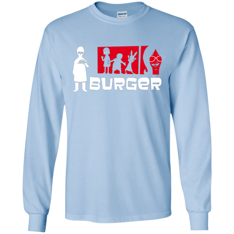 T-Shirts Light Blue / YS Burger Youth Long Sleeve T-Shirt
