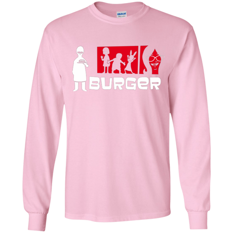 T-Shirts Light Pink / YS Burger Youth Long Sleeve T-Shirt