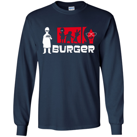 T-Shirts Navy / YS Burger Youth Long Sleeve T-Shirt