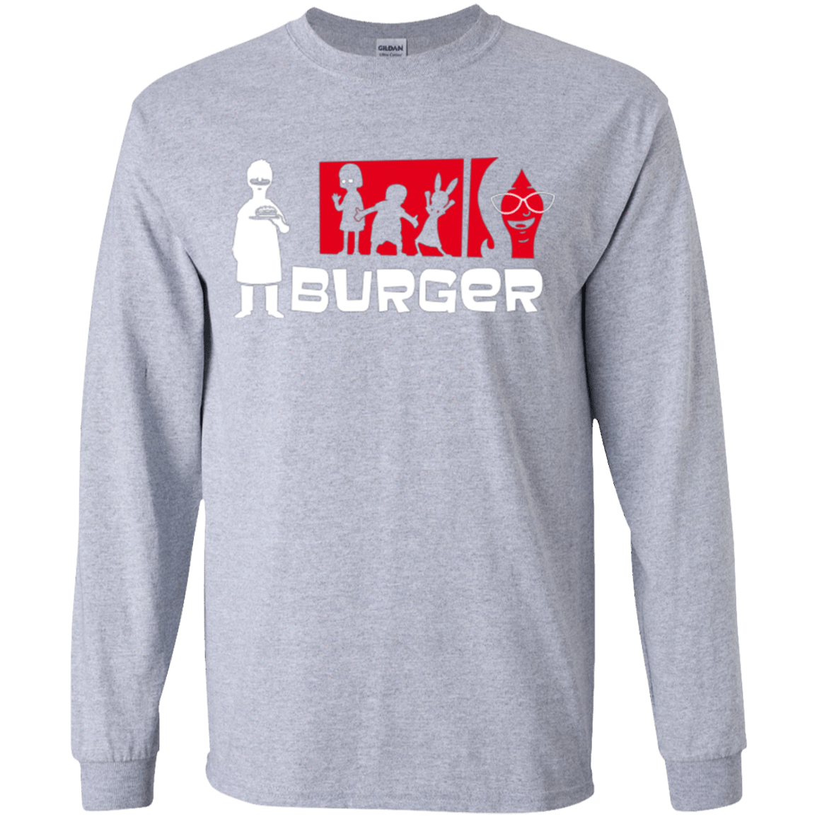 T-Shirts Sport Grey / YS Burger Youth Long Sleeve T-Shirt