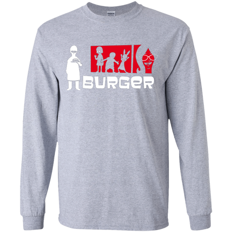 T-Shirts Sport Grey / YS Burger Youth Long Sleeve T-Shirt
