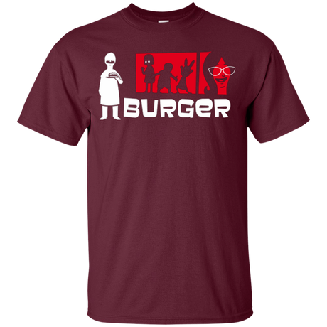 T-Shirts Maroon / YXS Burger Youth T-Shirt