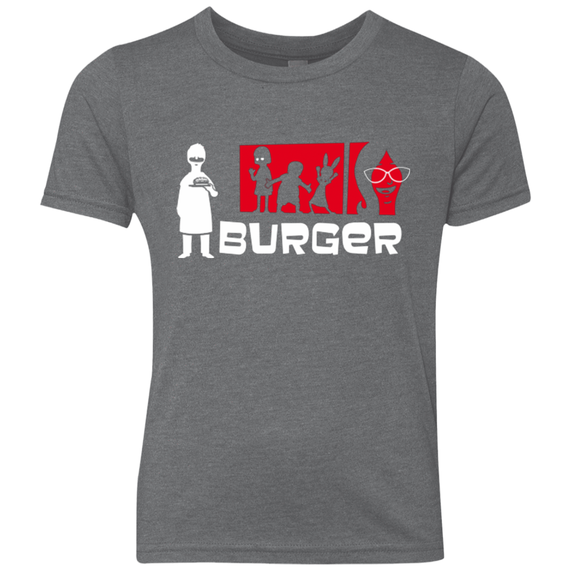 T-Shirts Premium Heather / YXS Burger Youth Triblend T-Shirt