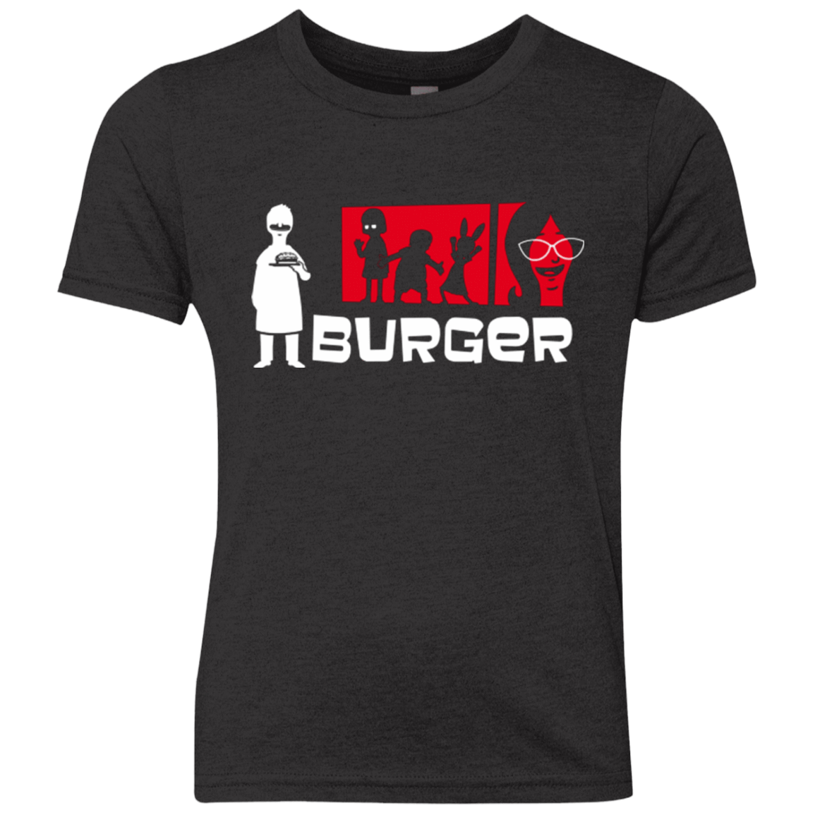 T-Shirts Vintage Black / YXS Burger Youth Triblend T-Shirt