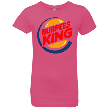 T-Shirts Hot Pink / YXS Burpees King Girls Premium T-Shirt
