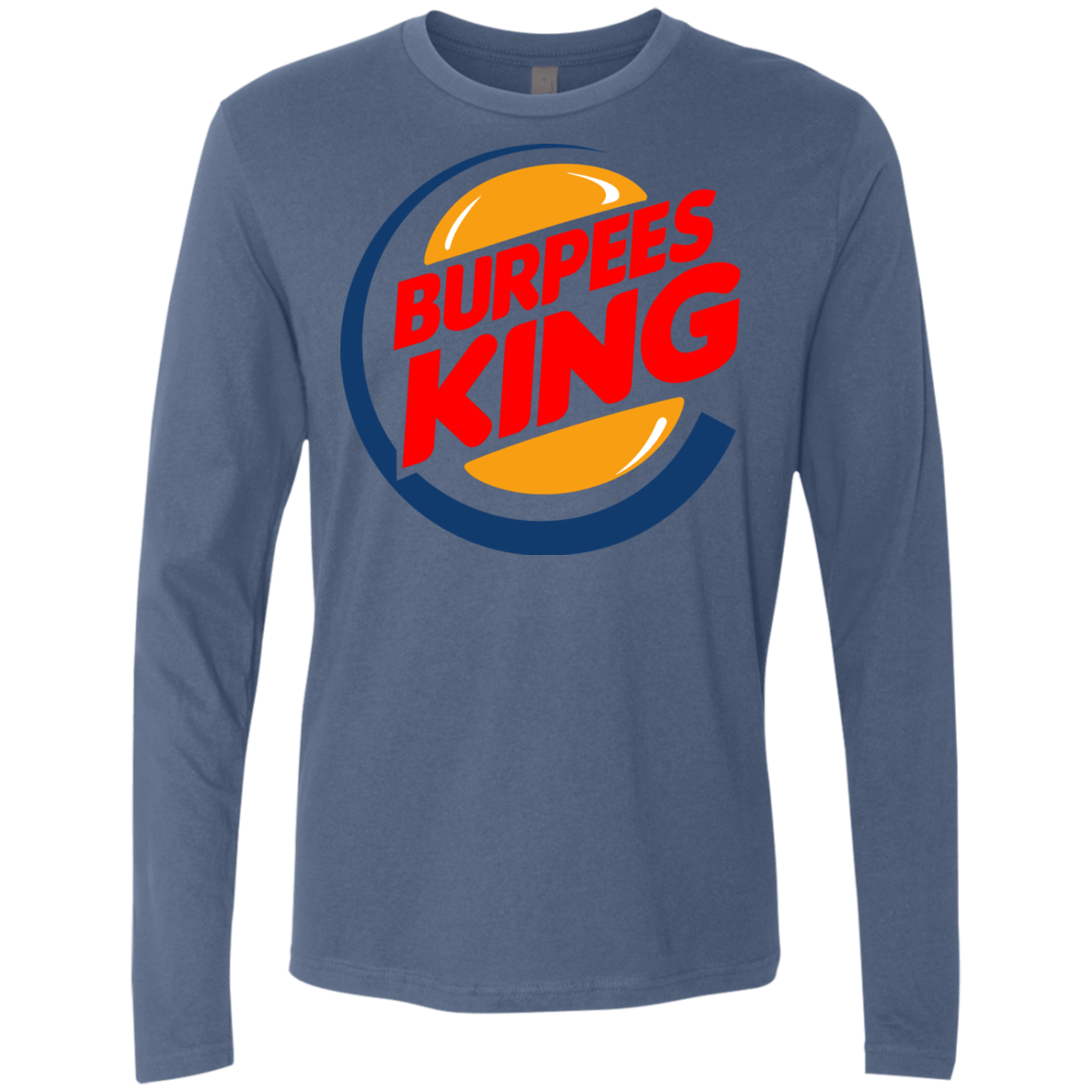 T-Shirts Indigo / Small Burpees King Men's Premium Long Sleeve