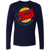 T-Shirts Midnight Navy / Small Burpees King Men's Premium Long Sleeve