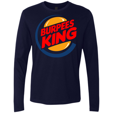 T-Shirts Midnight Navy / Small Burpees King Men's Premium Long Sleeve