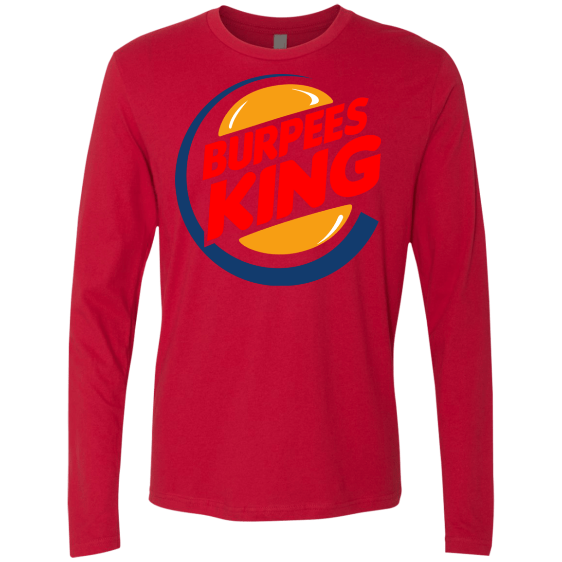 T-Shirts Red / Small Burpees King Men's Premium Long Sleeve