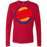 T-Shirts Red / Small Burpees King Men's Premium Long Sleeve