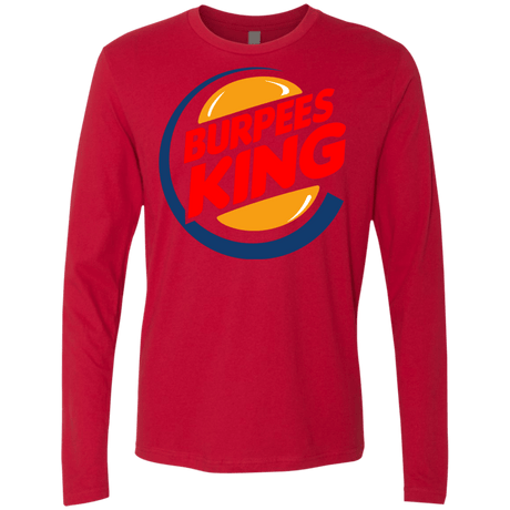 T-Shirts Red / Small Burpees King Men's Premium Long Sleeve