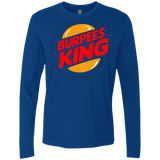 T-Shirts Royal / Small Burpees King Men's Premium Long Sleeve