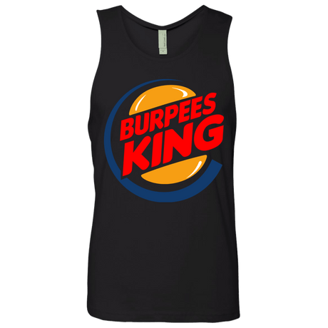 T-Shirts Black / Small Burpees King Men's Premium Tank Top