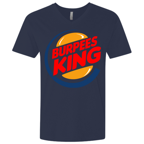 T-Shirts Midnight Navy / X-Small Burpees King Men's Premium V-Neck