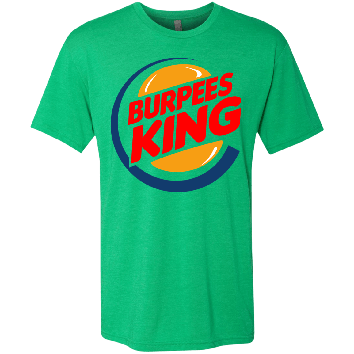 T-Shirts Envy / Small Burpees King Men's Triblend T-Shirt