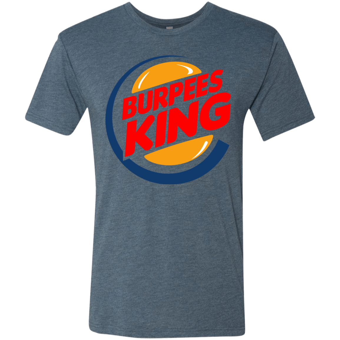 T-Shirts Indigo / Small Burpees King Men's Triblend T-Shirt