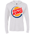 T-Shirts Heather White / X-Small Burpees King Triblend Long Sleeve Hoodie Tee
