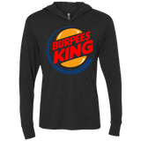 T-Shirts Vintage Black / X-Small Burpees King Triblend Long Sleeve Hoodie Tee