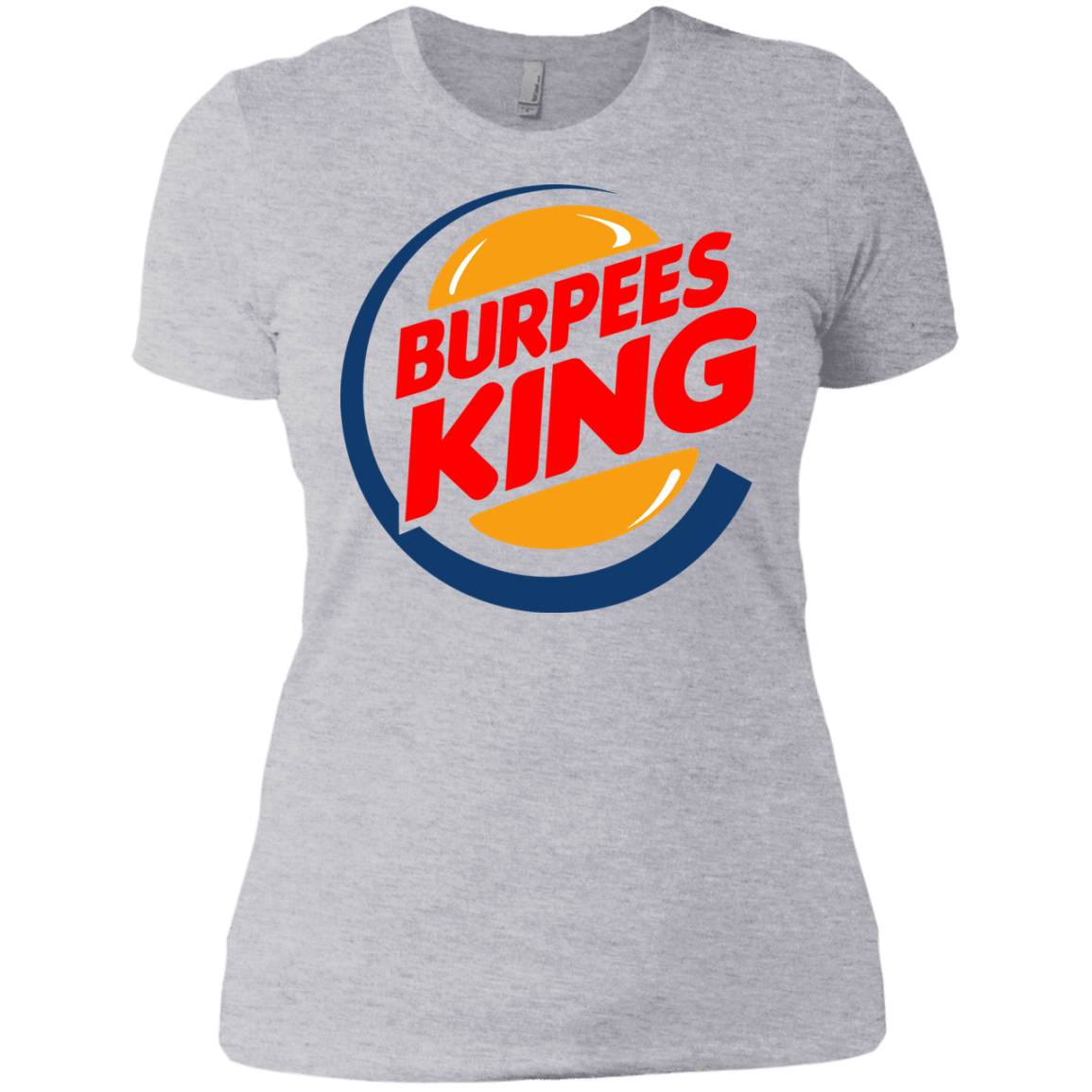 T-Shirts Heather Grey / X-Small Burpees King Women's Premium T-Shirt