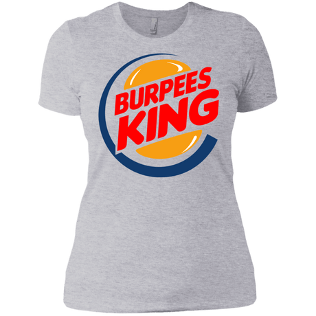 T-Shirts Heather Grey / X-Small Burpees King Women's Premium T-Shirt