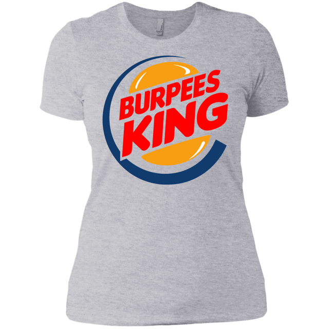 T-Shirts Heather Grey / X-Small Burpees King Women's Premium T-Shirt