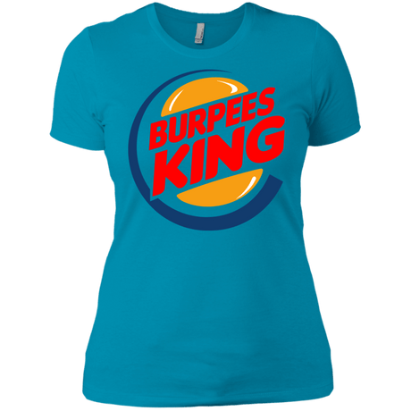 T-Shirts Turquoise / X-Small Burpees King Women's Premium T-Shirt