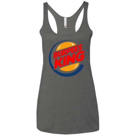 T-Shirts Premium Heather / X-Small Burpees King Women's Triblend Racerback Tank
