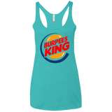 T-Shirts Tahiti Blue / X-Small Burpees King Women's Triblend Racerback Tank