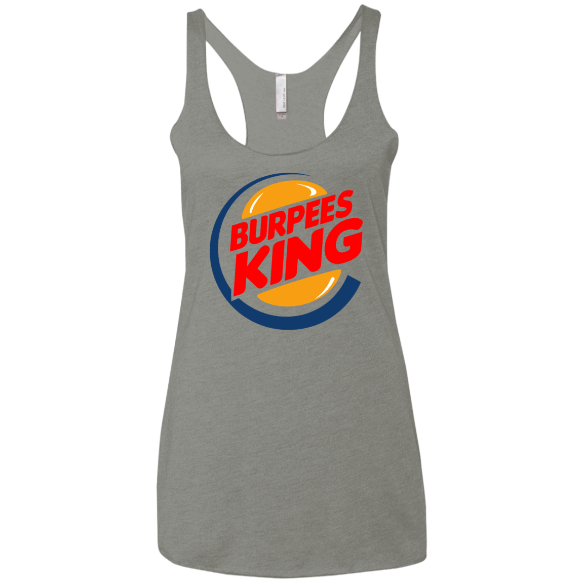 T-Shirts Venetian Grey / X-Small Burpees King Women's Triblend Racerback Tank