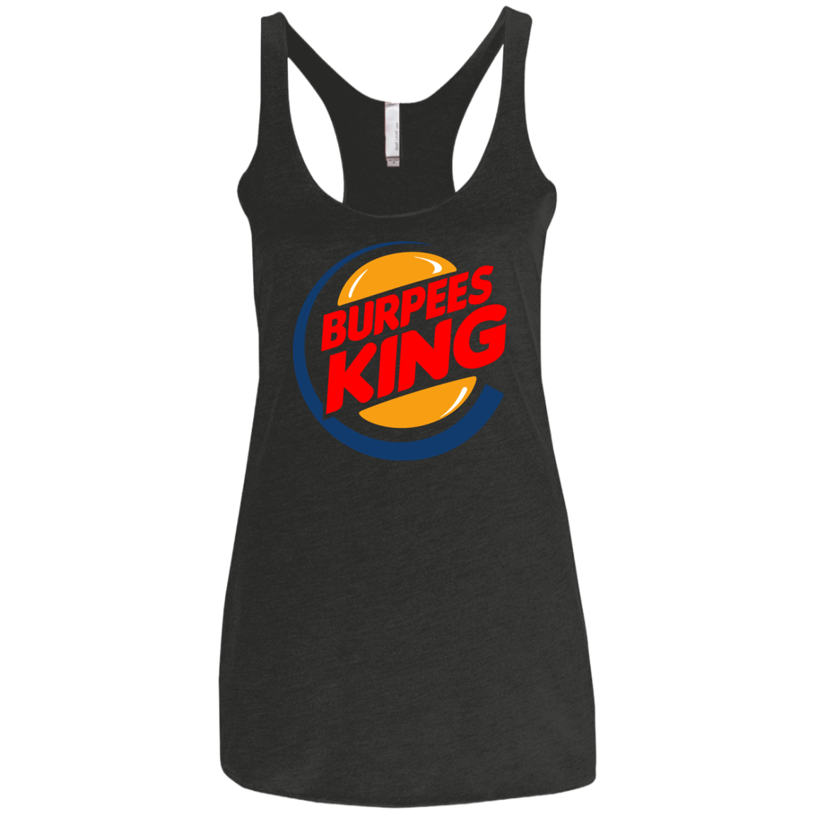 T-Shirts Vintage Black / X-Small Burpees King Women's Triblend Racerback Tank