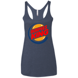 T-Shirts Vintage Navy / X-Small Burpees King Women's Triblend Racerback Tank