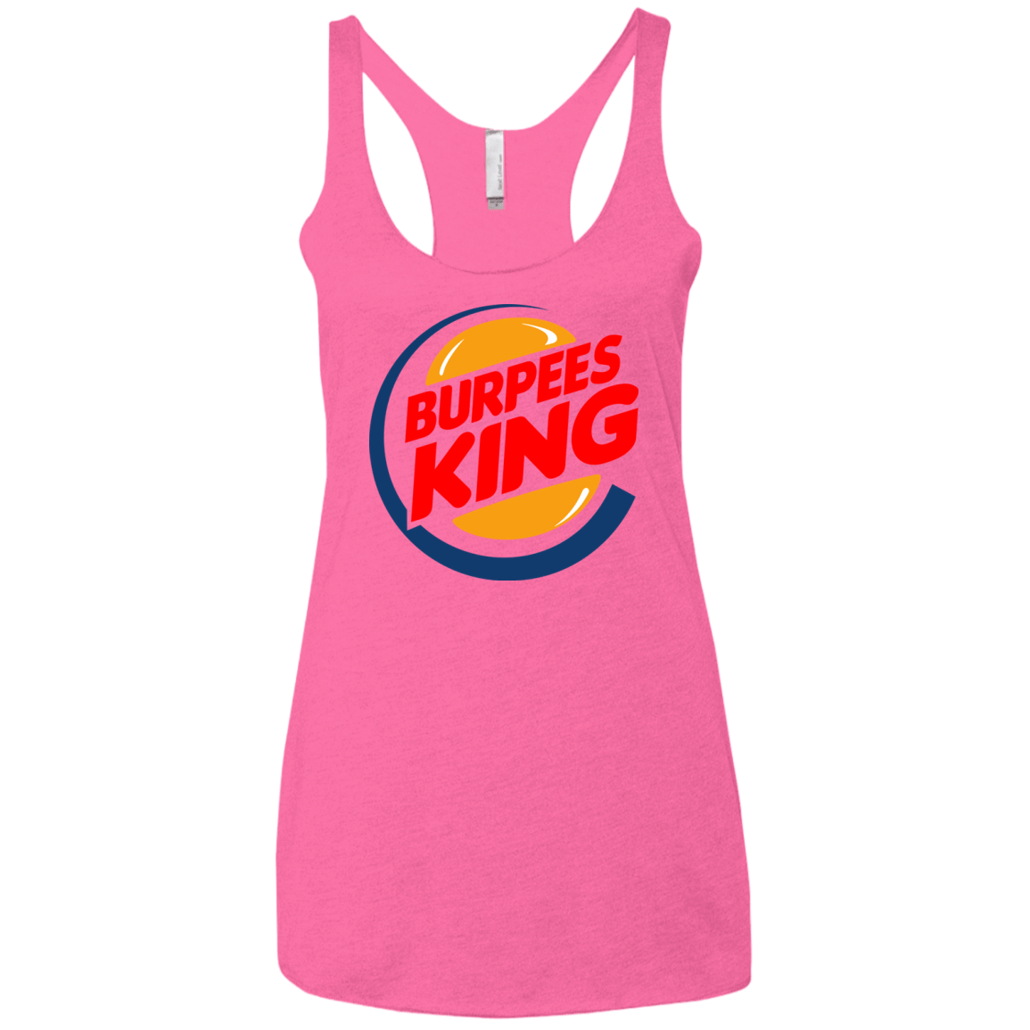 T-Shirts Vintage Pink / X-Small Burpees King Women's Triblend Racerback Tank