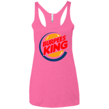 T-Shirts Vintage Pink / X-Small Burpees King Women's Triblend Racerback Tank