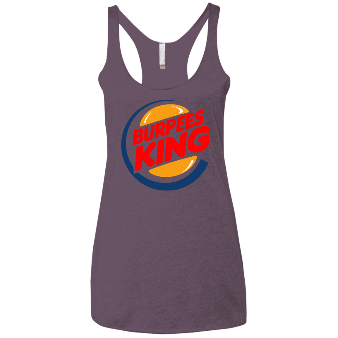T-Shirts Vintage Purple / X-Small Burpees King Women's Triblend Racerback Tank