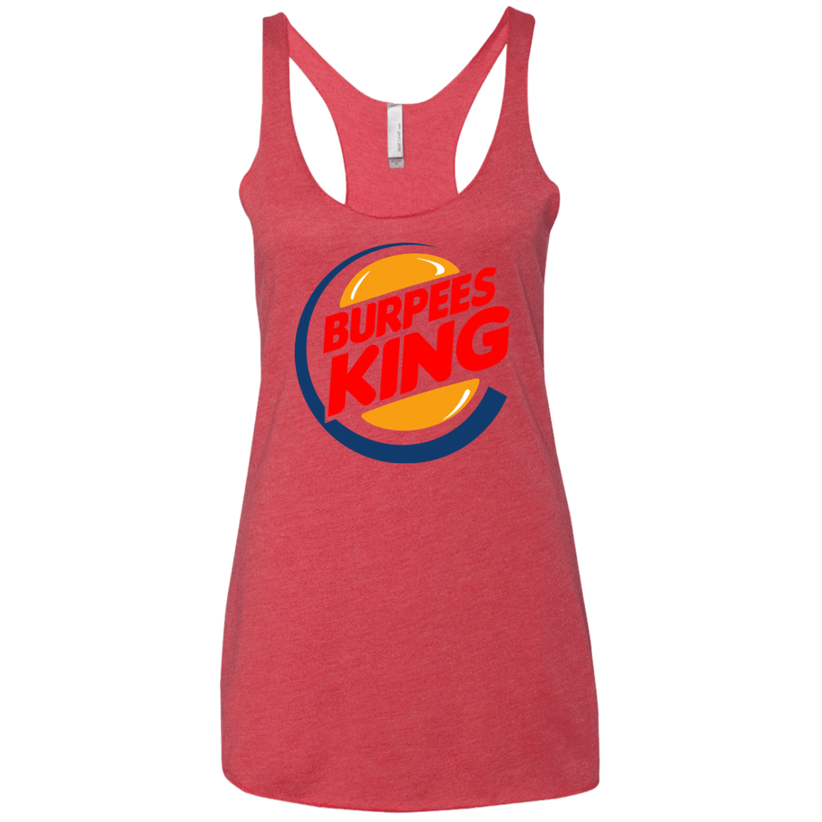 T-Shirts Vintage Red / X-Small Burpees King Women's Triblend Racerback Tank